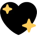 black_sparkling_heart